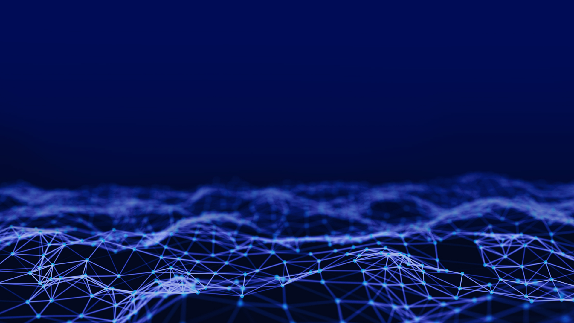 Abstract blue network technology visualization